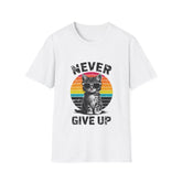 Never Give Up - Unisex Softstyle T-Shirt